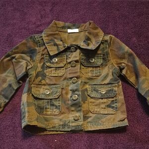 Kids Boy Wrangler 6-9m Camouflage Button Up Jacket
